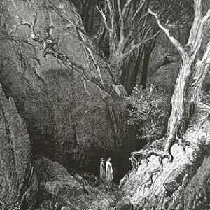 Gustav Dore, Onward We Moved, Day Departing, Divine Comedy Print ~ 250803-WH 705